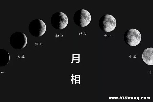 月亮的变化规律和图片,赏月须知小知识(形状变化每月一个周期)