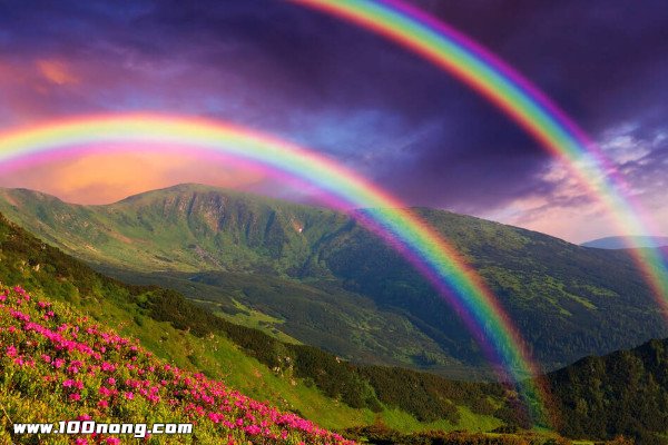 彩虹的七种正确颜色